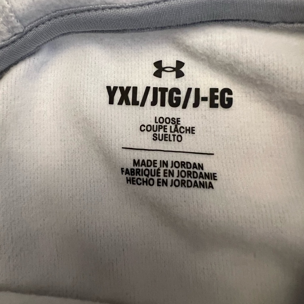 Under Armour Armour Fleece Boys XL Grey Camo New Hoodie Pullover 1389394-011 - Picture 4 of 8